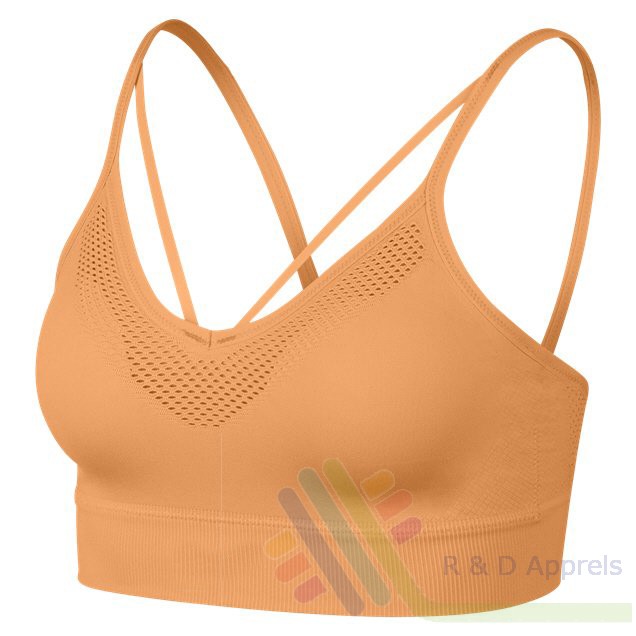 SEAMLESS LIGHT WOMEN'S BRA ORANGE